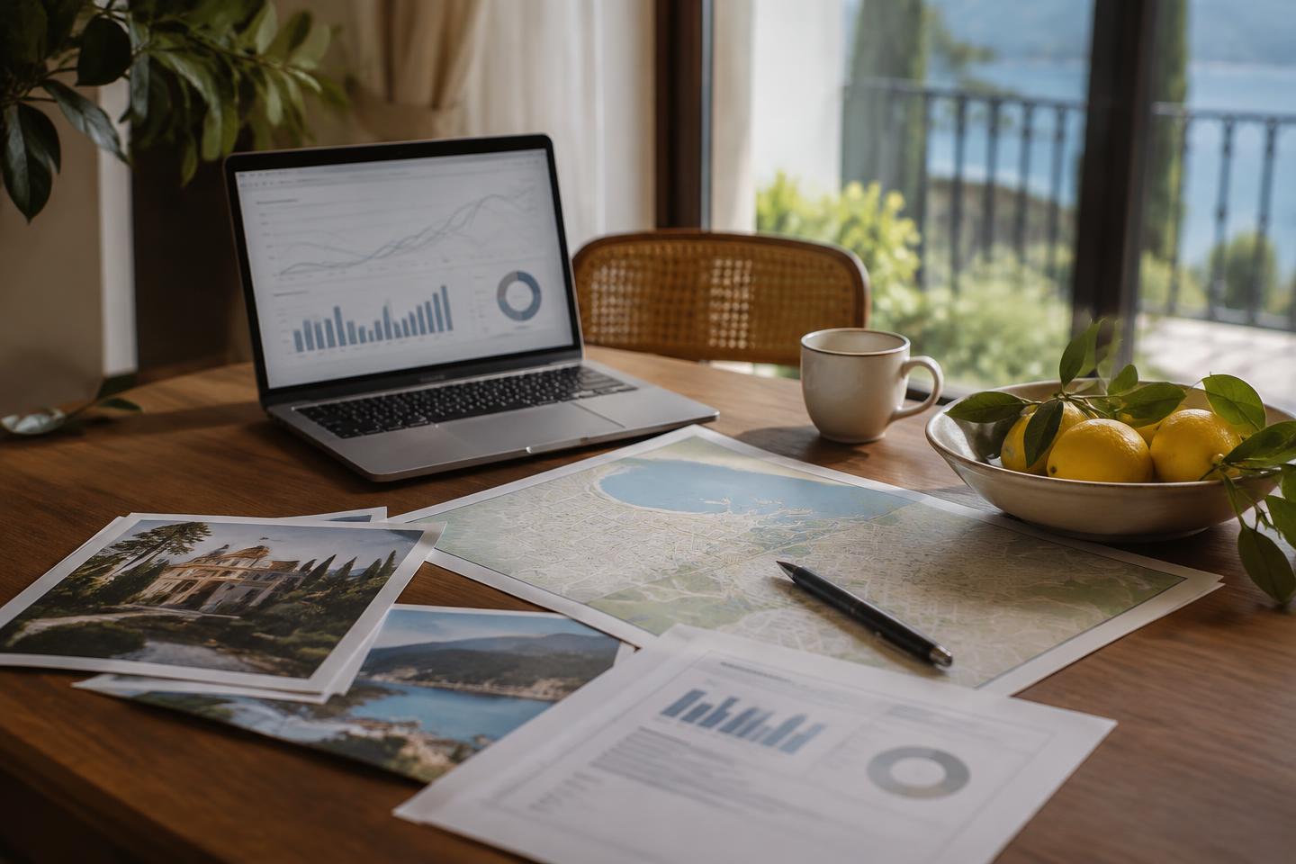 Analisi marketing e SEO sul tavolo della direzione